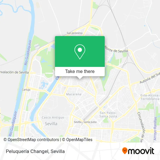 Peluquería Changel map