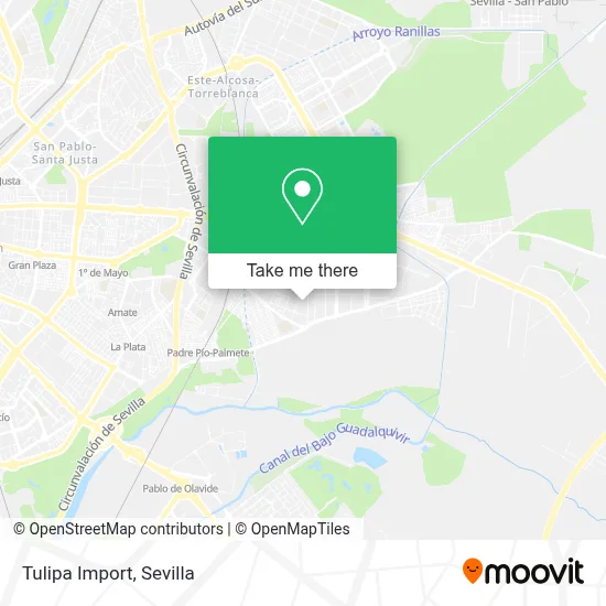 Tulipa Import map