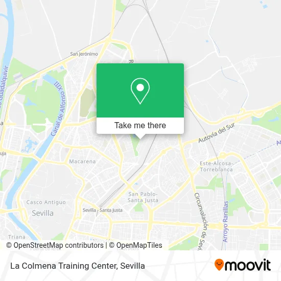 La Colmena Training Center map
