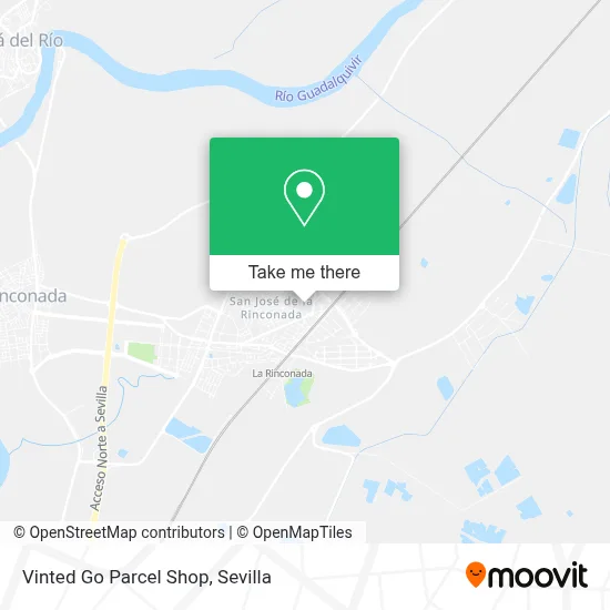 Vinted Go Parcel Shop map