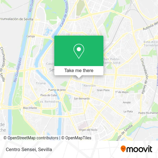Centro Sensei map