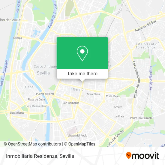 Inmobiliaria Residenza map