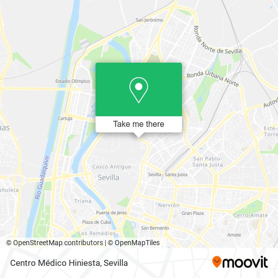 Centro Médico Hiniesta map