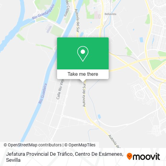 Jefatura Provincial De Tráfico, Centro De Exámenes map