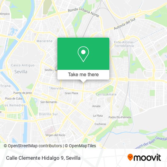 Calle Clemente Hidalgo 9 map