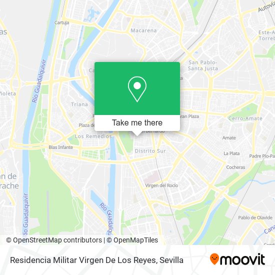 Residencia Militar Virgen De Los Reyes map