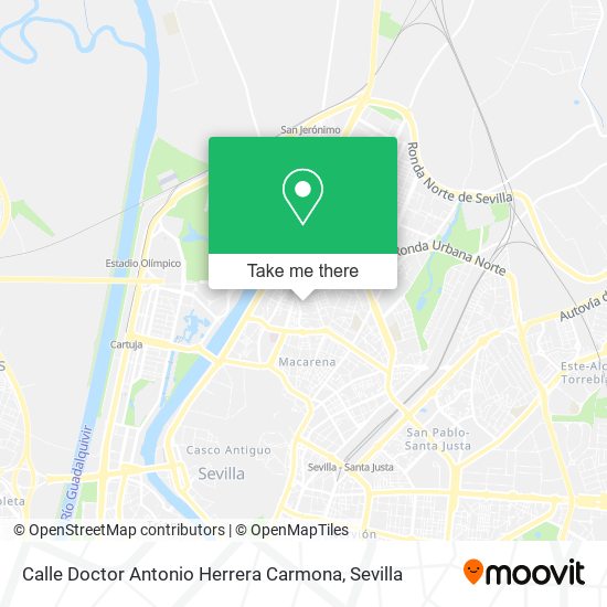 mapa Calle Doctor Antonio Herrera Carmona