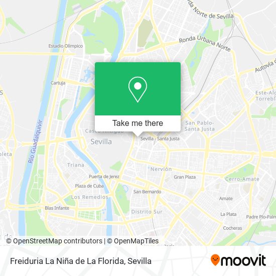 Freiduria La Niña de La Florida map