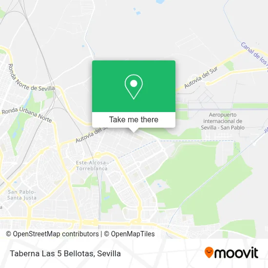 Taberna Las 5 Bellotas map