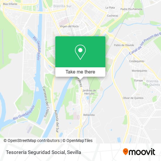 Tesorería Seguridad Social map