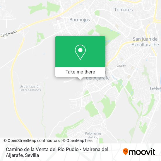 Camino de la Venta del Río Pudio - Mairena del Aljarafe map