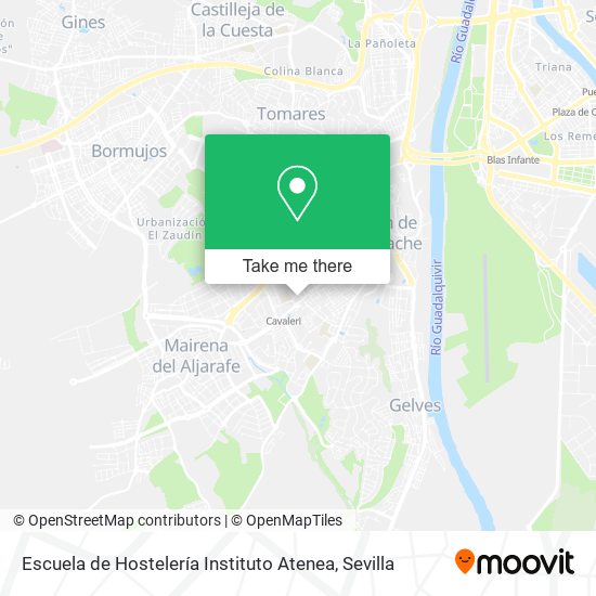 mapa Escuela de Hostelería Instituto Atenea