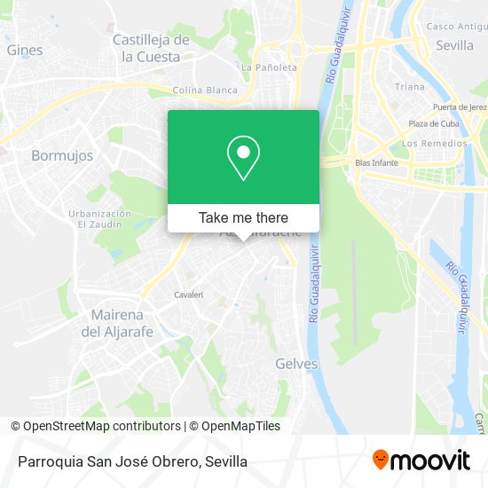 mapa Parroquia San José Obrero