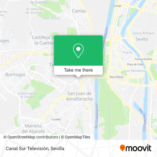Canal Sur Televisión map
