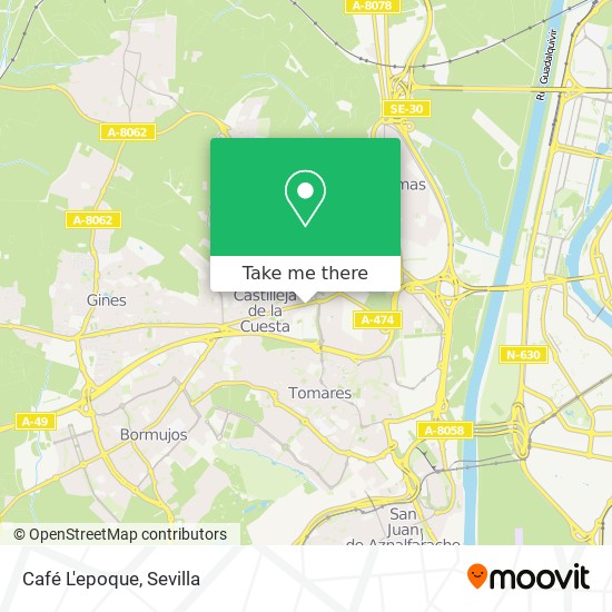 mapa Café L'epoque