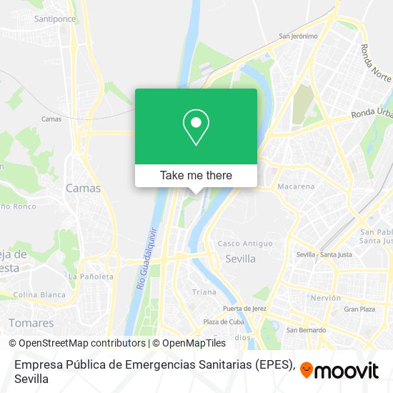Empresa Pública de Emergencias Sanitarias (EPES) map