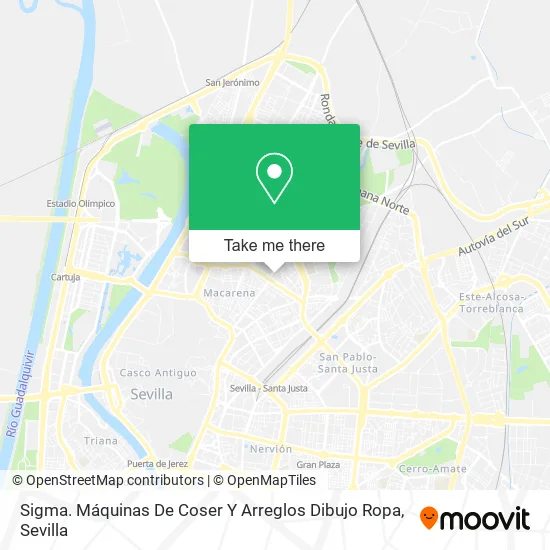 Sigma. Máquinas De Coser Y Arreglos Dibujo Ropa map