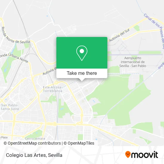 Colegio Las Artes map