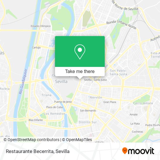 mapa Restaurante Becerrita
