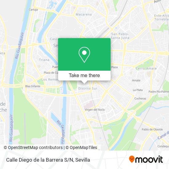 Calle Diego de la Barrera S/N map