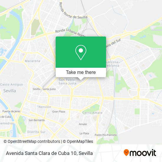 Avenida Santa Clara de Cuba 10 map