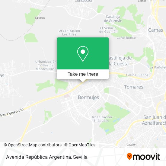mapa Avenida República Argentina