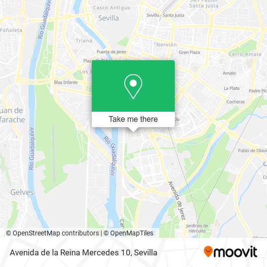 mapa Avenida de la Reina Mercedes 10