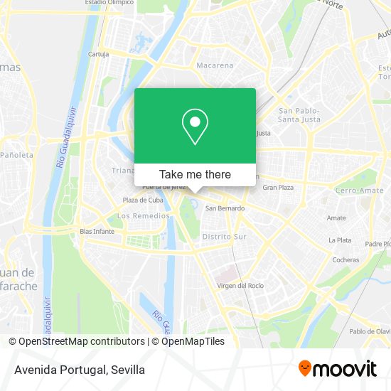 mapa Avenida Portugal