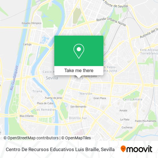 Centro De Recursos Educativos Luis Braille map