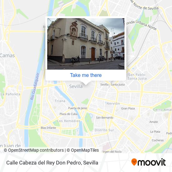 Calle Cabeza del Rey Don Pedro map