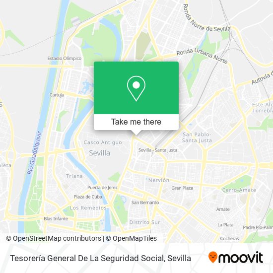 Tesorería General De La Seguridad Social map