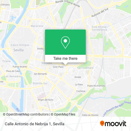 Calle Antonio de Nebrija 1 map