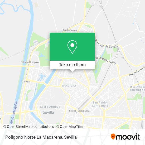 Poligono Norte La Macarena map