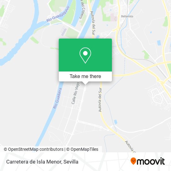 Carretera de Isla Menor map