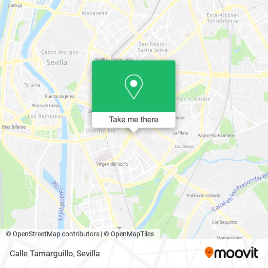 Calle Tamarguillo map