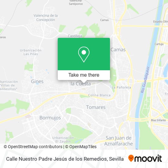 Calle Nuestro Padre Jesús de los Remedios map