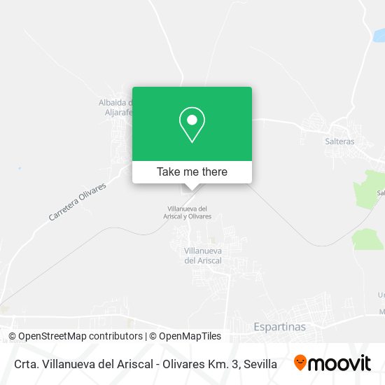 Crta. Villanueva del Ariscal - Olivares Km. 3 map