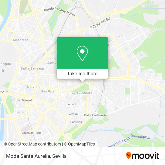 Moda Santa Aurelia map