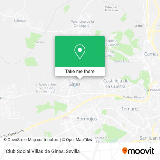 mapa Club Social Villas de Gines