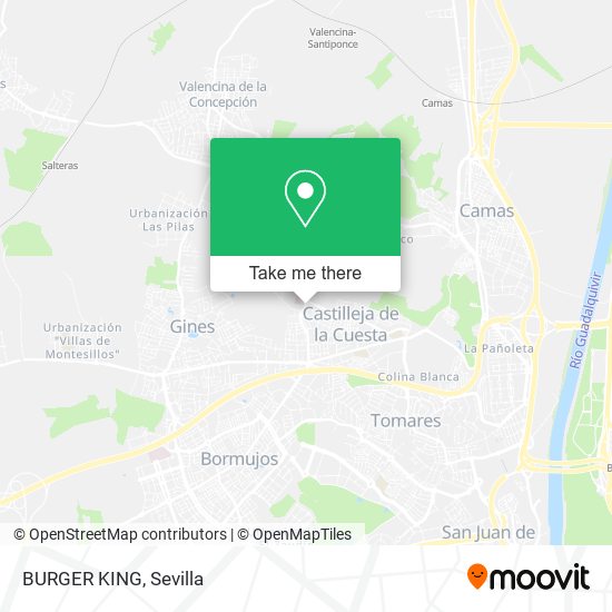 BURGER KING map