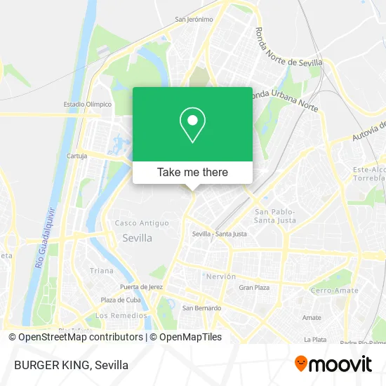 BURGER KING map