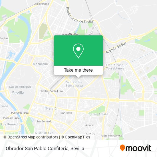 Obrador San Pablo Confiteria map