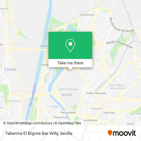 Taberma El Bigote Bar Willy map