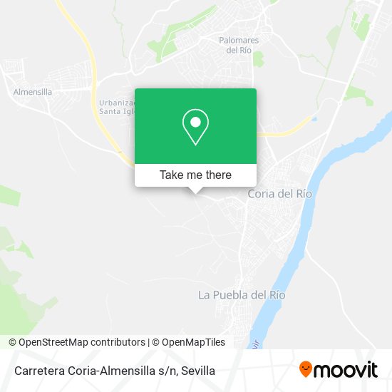 Carretera Coria-Almensilla s/n map