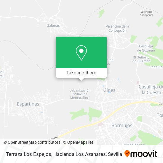 Terraza Los Espejos, Hacienda Los Azahares map