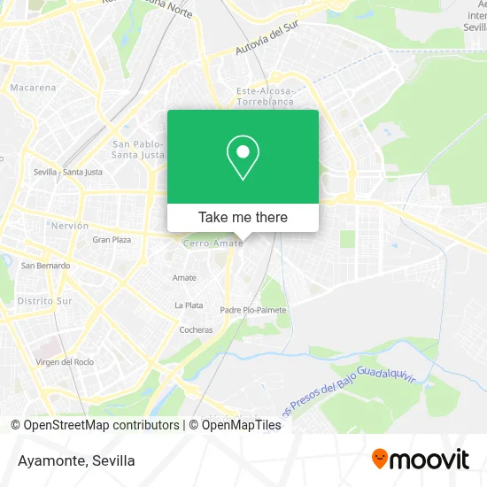 Ayamonte map