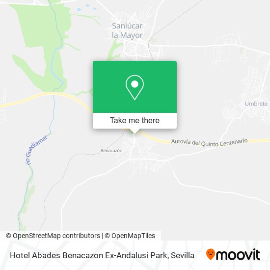 mapa Hotel Abades Benacazon Ex-Andalusi Park