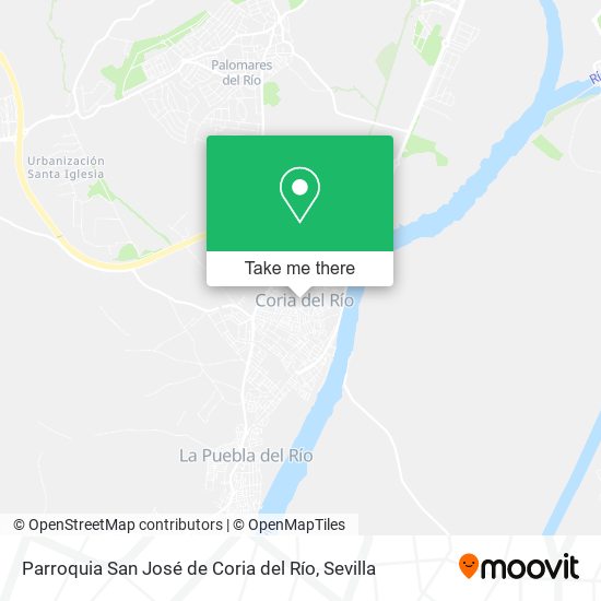 mapa Parroquia San José de Coria del Río