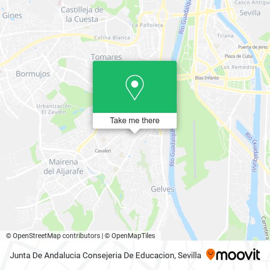 Junta De Andalucia Consejeria De Educacion map