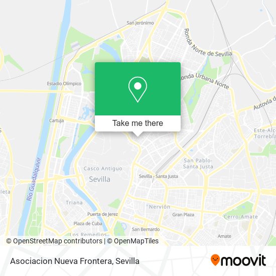 Asociacion Nueva Frontera map